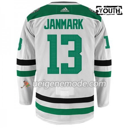 Kinder Eishockey Dallas Stars Trikot MATTIAS JANMARK 13 Adidas Weiß Authentic